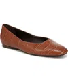 Naturalizer Chelsea Flat In English Tea Croco Embossed Leather
