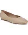 Naturalizer Chelsea Square Toe Ballet Flats In Neutral