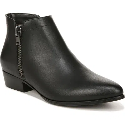 Naturalizer Claire Womens Double Zipper Ankle Booties In Black