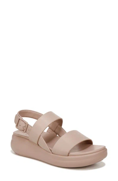 Naturalizer Coast Slingback Platform Sandal In Blush Pink Faux Leather