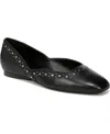Naturalizer Cody Skimmer Flat In Black Leather