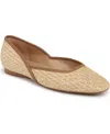Naturalizer Cody Ballet Flats In Tan Woven Raffia