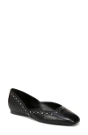 Naturalizer Cody Skimmer Flat In Black Leather
