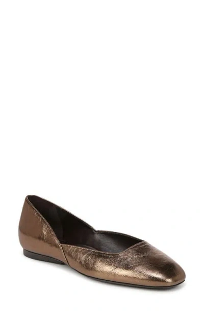 Naturalizer Cody Skimmer Flat In Old Gold Leather