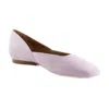 Naturalizer Cody Womens Lilac Orchid Leather Slip On Flat Shoes Gal1456 In Pink
