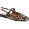 Naturalizer Connie Slingback Mary Jane Flat In Animal Print
