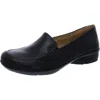 Naturalizer Crayton Womens Leather Slip-on Loafers In Black