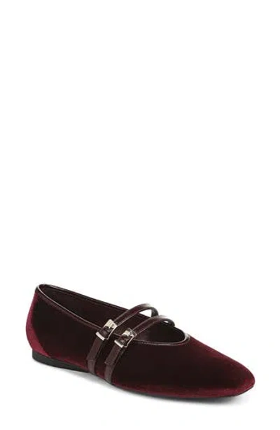 Naturalizer Crista2 Faux Leather Mary Jane Flat In Burgundy
