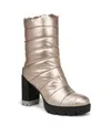 Naturalizer Crosswalk (attachable Legwarmer) Cold Weather Water Resistant Booties In Cashmere High Shine Nylon