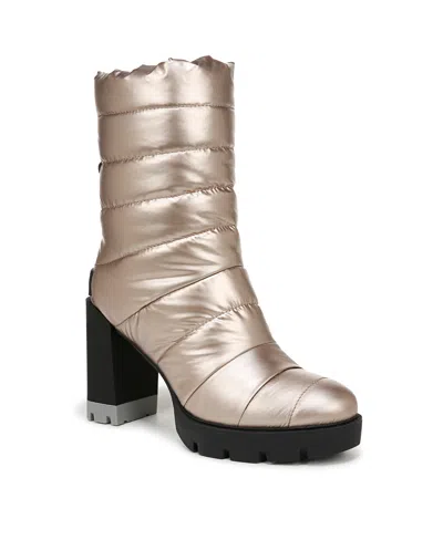 Naturalizer Crosswalk (attachable Legwarmer) Cold Weather Water Resistant Booties In Cashmere High Shine Nylon
