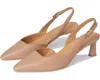 Naturalizer Dalary I4621l3251 Pump Women's Beige Leather Slingback Ver210 In Nude