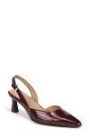 Naturalizer Dalary Slingback Pump In Cranberry Patent Faux Leather