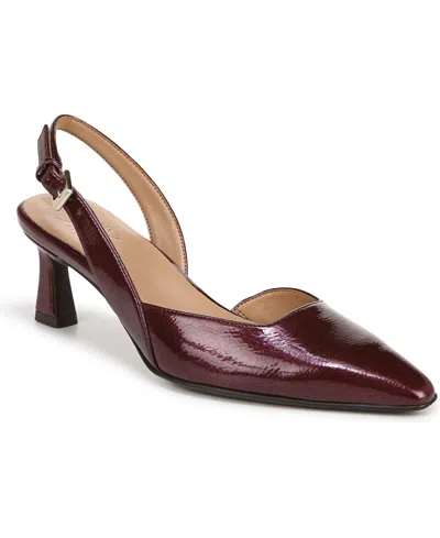 Naturalizer Dalary Slingback Pumps In Cranberry Faux Patent