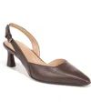 Naturalizer Dalary Slingback Pumps In Mocha Leather