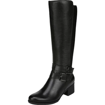 Naturalizer Dale Womens Leather Riding Mid-calf Boots In Multi