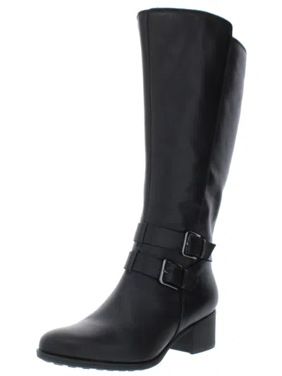 Naturalizer Dale Womens Leather Riding Riding Boots In Black