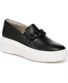 Naturalizer Daphne Slip-on Platform Sneaker In Black Leather