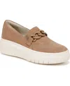 Naturalizer Daphne Slip-on Platform Sneaker In Camel Brown Suede
