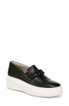 Naturalizer Daphne Slip-on Platform Sneaker In Black Leather
