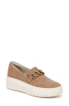 Naturalizer Daphne Slip-on Platform Sneaker In Camel Brown Suede
