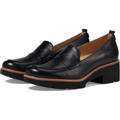 Naturalizer Darry H7079l1001 Flats Woblack Leather Loafers Shoes Gal137 In Black
