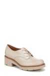 Naturalizer Darry-lace Lug Sole Loafers In Porcelain Faux Leather