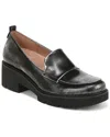 Naturalizer Darry Leather Loafer In Black,silver Leather