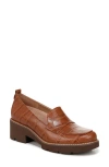 Naturalizer Darry Leather Loafer In English Tea Brown Leather