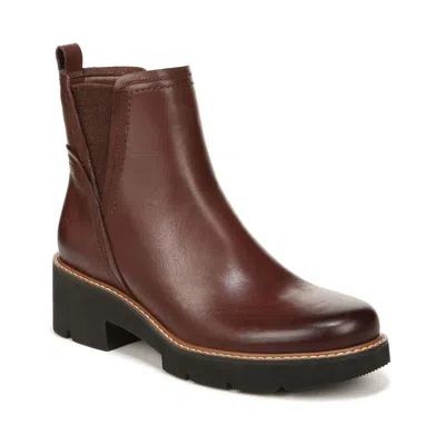 Naturalizer Darry Womens Cushioned Footbed Booties In Brown
