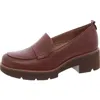 Naturalizer Darry Womens Leather Slip On Loafer Heels In Multi