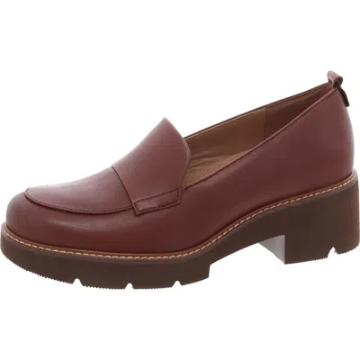 Naturalizer Darry Womens Leather Slip On Loafer Heels In Multi