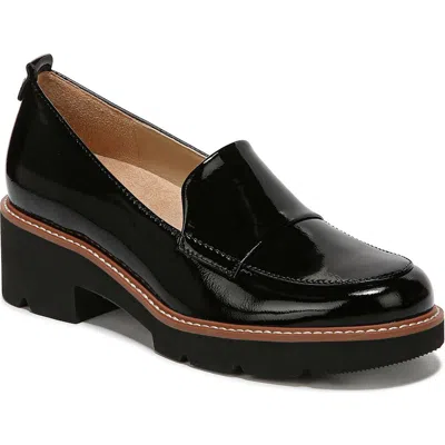 NATURALIZER DARRY WOMENS LUGGED SOLE SLIP ON LOAFER HEELS
