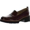 Naturalizer Darry Womens Lugged Sole Slip On Loafer Heels In Multi