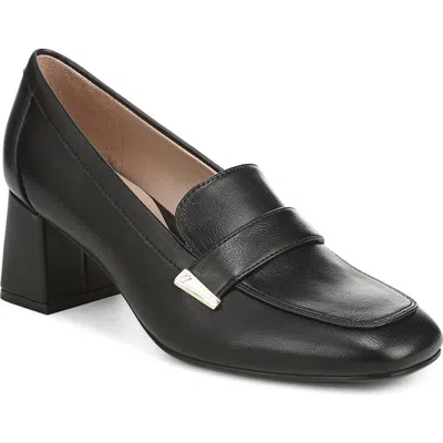 Naturalizer Davi Faux Leather Loafer Pump In Black
