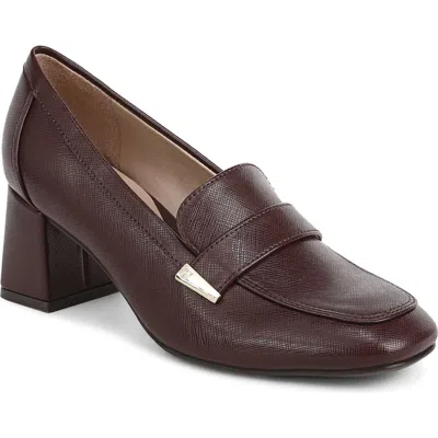 Naturalizer Davi Faux Leather Loafer Pump In Brown
