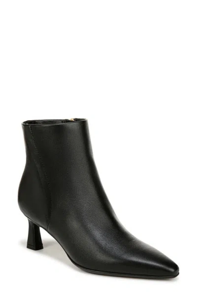 Naturalizer Deesha Pointed Toe Bootie In Black Leather