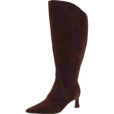 Naturalizer Deesha Womens Solid Leather Knee-high Boots In Gold