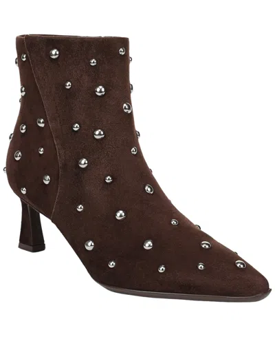 Naturalizer Deesha-bootie Pointed Toe Dress Booties In Chocolate Studded Suede