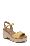 Naturalizer Della Platform Ankle Strap Sandal In Yellow