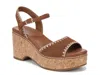 Naturalizer Della Platform Ankle Strap Sandal In Brown
