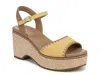 Naturalizer Della Platform Ankle Strap Sandal In Yellow