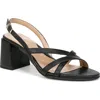 Naturalizer Demi Slingback Sandal In Black Faux Leather