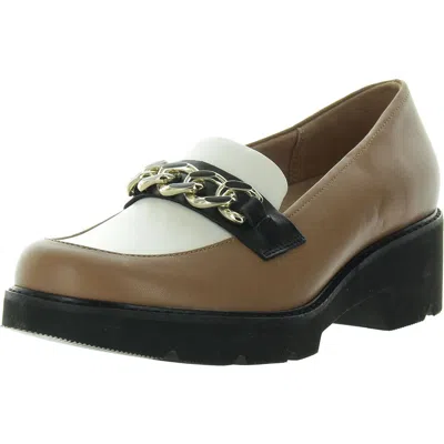Naturalizer Desi Womens Chain Faux Leather Loafers In Multi