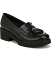 Naturalizer Desmond Kiltie Lug Sole Loafers In Black Leather
