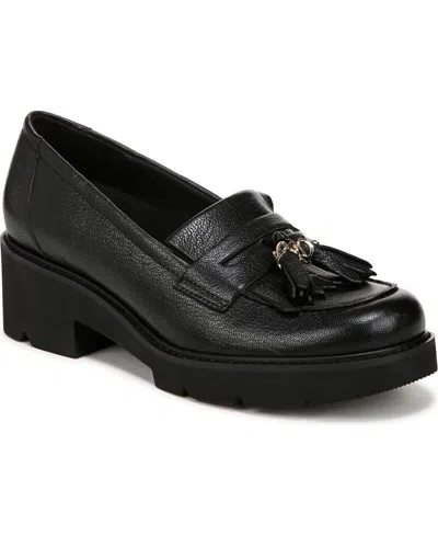 Naturalizer Desmond Kiltie Lug Sole Loafers In Black Leather
