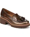 Naturalizer Desmond Kiltie Lug Sole Loafers In Bronze Leather