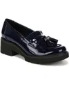 Naturalizer Desmond Kiltie Lug Sole Loafers In French Navy Faux Patent