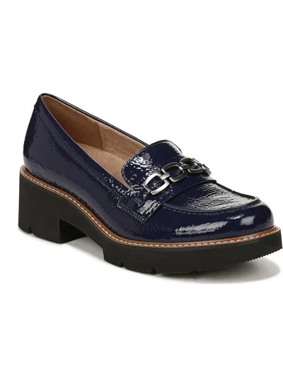 Naturalizer Diedre Womens Patent Leather Textured Loafers In Multi