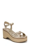 Naturalizer Dovie Ankle Straple Platform Wedge In Multi
