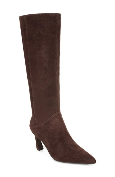 Naturalizer Edina Pointed Toe Knee High Boot In Brown